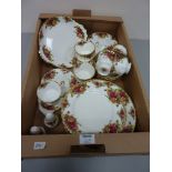 Royal Albert 'Old Country Roses' dinner and tea service - six place settings plus extra pieces