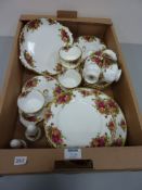 Royal Albert 'Old Country Roses' dinner and tea service - six place settings plus extra pieces