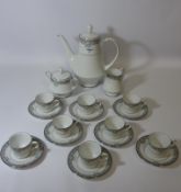 Noritake 'Lunceford' coffee service - eight place settings