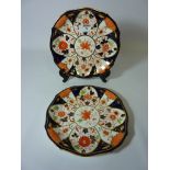 Pair Royal Crown Derby cabinet plates,