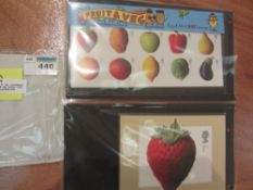 GB Fruit & Veg. comemorative stamps presentation pack, set of Fruit & Veg. stamps, F.D.C.