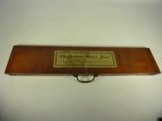 'The Chastleton Patience Board' in mahogany case L61cm