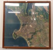 Large framed aerial photograph of Scarborough 126.