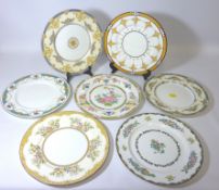 Seven Minton cabinet plates D26cm