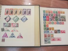 Early 20th century GB Colonial and World stamps in two albums
