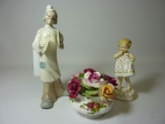 Royal Worcester figure 'Only Me' modelled by F.G. Doughty no.