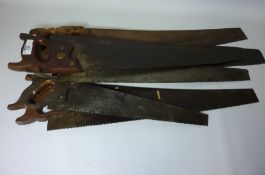 19th century Taylor Bros Sheffield 'Advance' hand saw, Spear and Jackson saw,