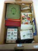 World stamps in two albums, loose stamps,