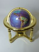 Small gemstone globe H24cm