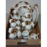 Royal Albert 'Old Country Roses' tea and coffee service - 12 place settings - in one box