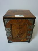 Small Japanese wotnot box with enclosed drawers H17.