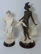 Two Giuseppe Armani figures - 'Sweet Water' and 'Ebony' H39cm diminishing