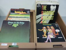 Vinyl LPs - The Who, Yes, Cliff Richards and other records in two boxes  Condition Report In very