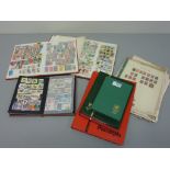 World stamps in eight stock books and some loose sheets