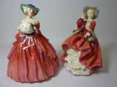 Two Royal Doulton figures 'Genevieve' and 'Top o' the Hill' Rd. No. 822821 (painted and printed