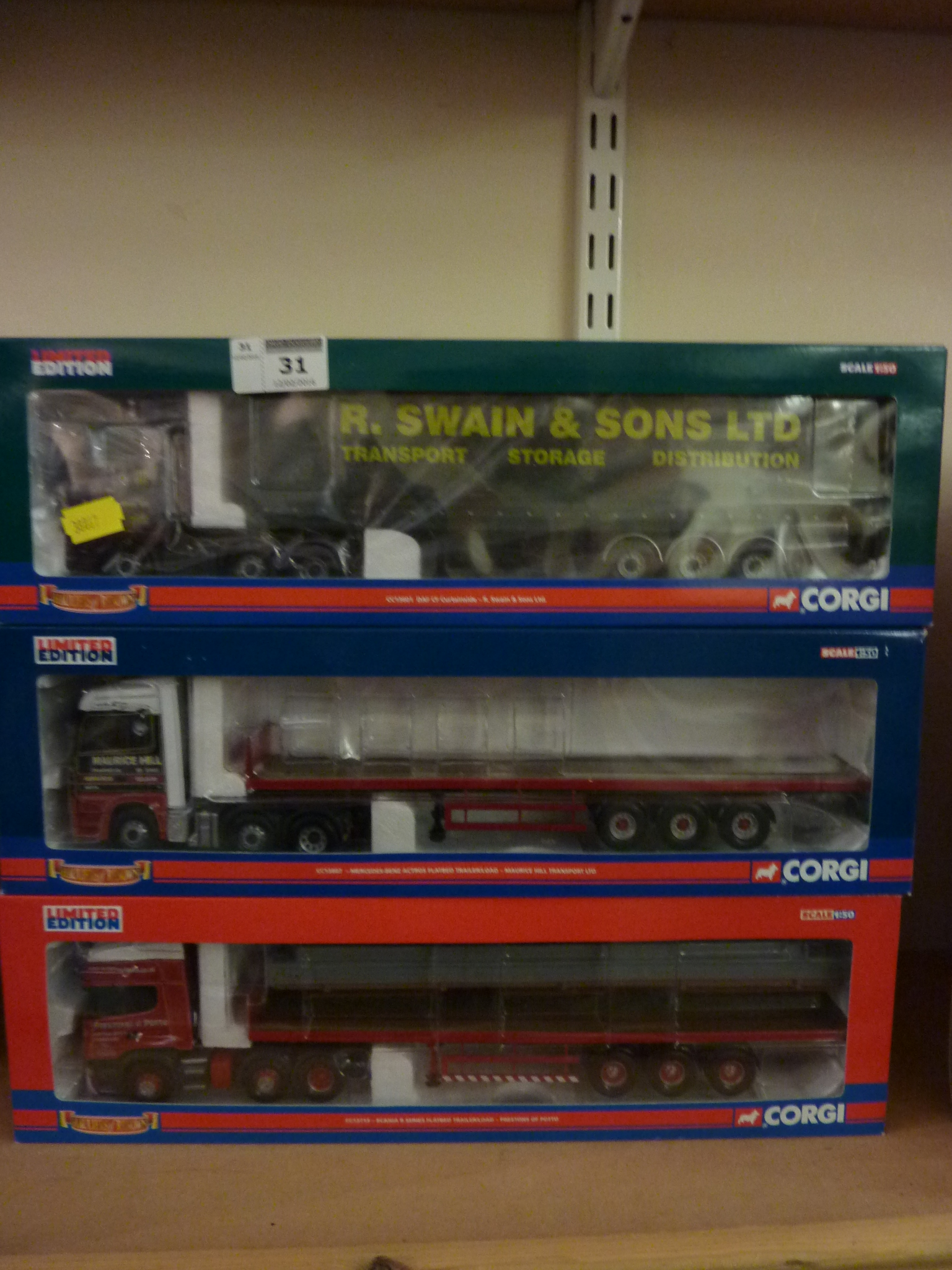 Three Corgi Hauliers of Renown die-cast models CC13601, CC13807,