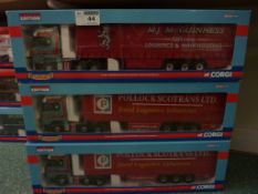 Three Corgi Hauliers of Renown die-cast models CC13809, CC13809,