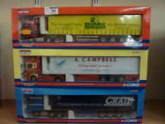 Three Corgi Hauliers of Renown die-cast models CC13612, CC12920,