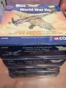 Four Corgi Aviation Archive World War II Europe and Africa die-cast model scale 1:72 AA32502