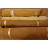 Five rolls brown corduroy fabric