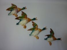Four Beswick flying ducks - impressed numbers 5961 (two),