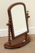 Victorian mahogany barley twist dressing table mirror,