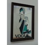 Vintage Vogue mirror H29cm