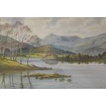 'Langdale Pikes', watercolour signed and dated A.D.