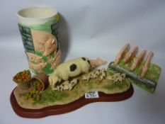 Border Fine Arts sculpture 'No Scrumping' from the James Herriot collection L37cm,