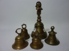 Tibetan brass bell H18.