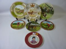 Royal Worcester Lester Piggott plate and other equestrian and sporting plates