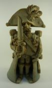 Stoneware figure of an Admiral H28cm