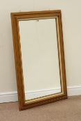 Rectangular wooden framed wall mirror,