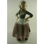Lladro figure of a Dutch girl H26cm