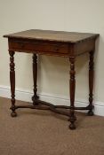 Early 20th century oak side table fitted with single drawer,