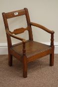 19th century oak and elm child's chair