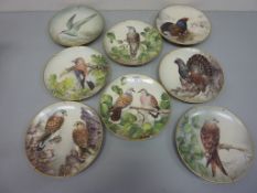 Set of eight Franklin Mint collectors plates - 'The Wild Birds Of The World' by Wilhelm Buehler