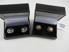 Two pairs of country pursuits cuff-links,