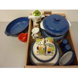 Retro 1960s Royal Tudor Ware by Barker Bros 'Spring Time' coffee set, Denby casserole dish,