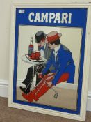 Advertising - Campari pub mirror H66cm