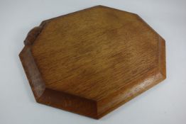 Yorkshire Oak - 'Mouseman' breadboard by Robert Thompson of Kilburn,