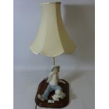 Tengra (Spain) figural table lamp with shade H58cm