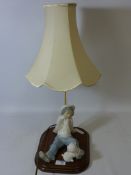 Tengra (Spain) figural table lamp with shade H58cm