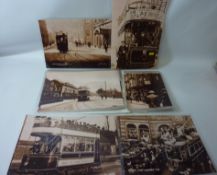 Collection of photographic prints of York - predominantly relating to the tram network ,