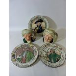 Two Royal Doulton character jugs - 'The Apothecary' and 'The Lawyer' and a collection of Royal