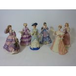 Six Wedgwood limited edition figures commissioned by Spink - 'The Imperial Banquet',