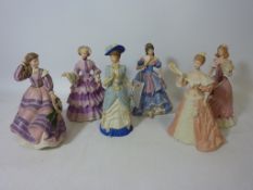 Six Wedgwood limited edition figures commissioned by Spink - 'The Imperial Banquet',