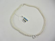 Pearl necklace stamped 925