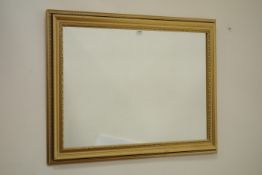 Gilt framed rectangular wall mirror,