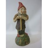 Large early 20th century gnome H43cm